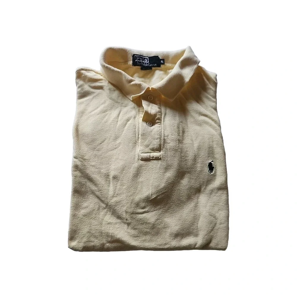 Polo Ralph Lauren Classic Fit‎ Yellow Polo Shirt Men's Size XL